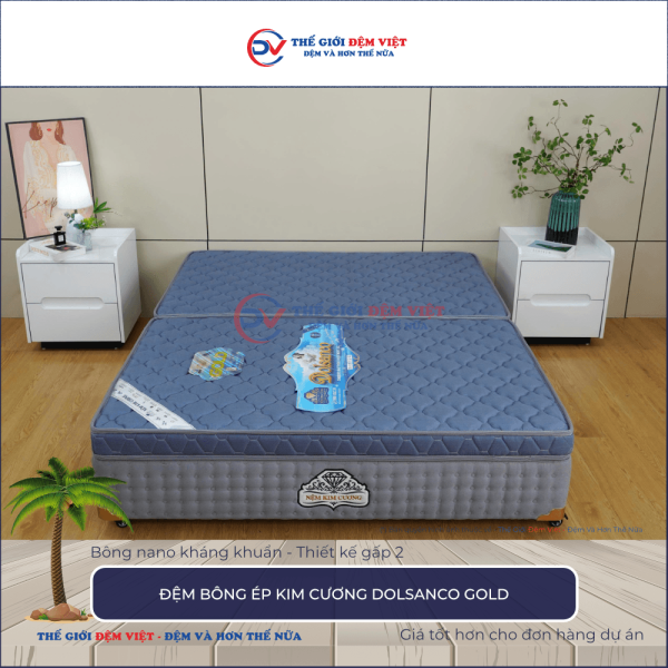 Đệm bông ép Kim Cương Dolsanco Gold